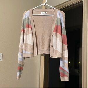 Hollister Colorblock Button up Cardigan size M